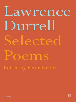 cover image of Selected Poems of Lawrence Durrell